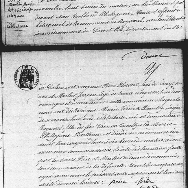 Acte de décès
