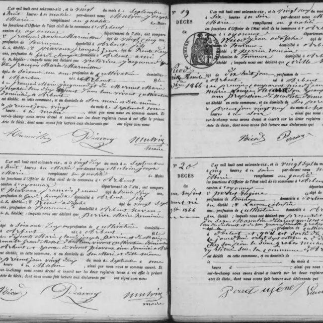Acte de décès