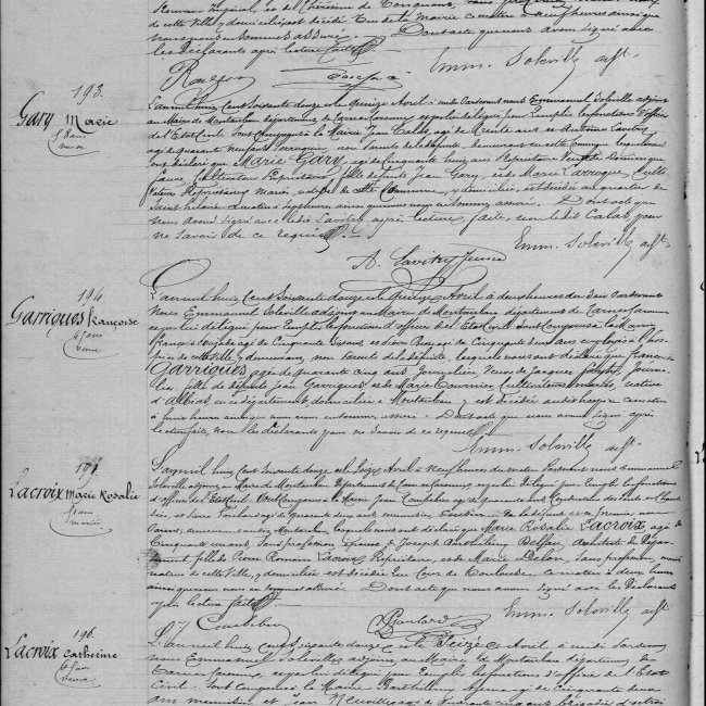 Acte de décès