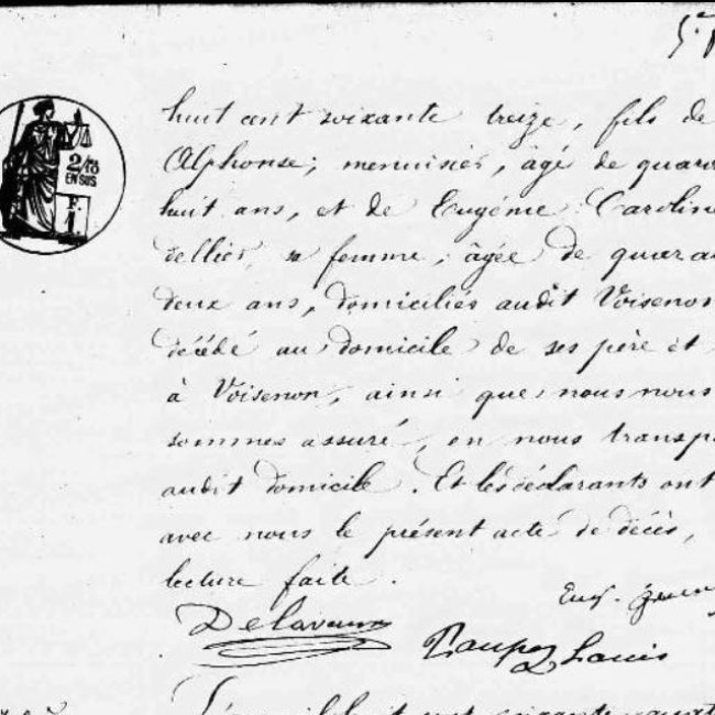 Acte de décès
