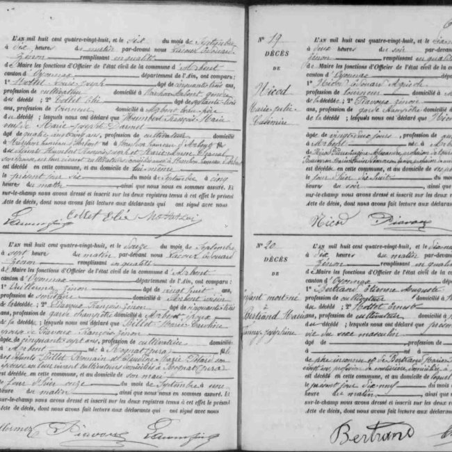 Acte de décès