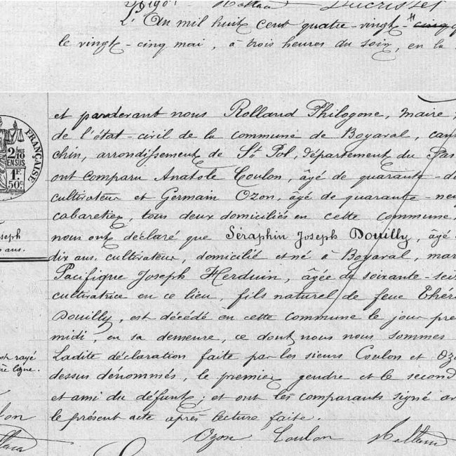 Acte de décès