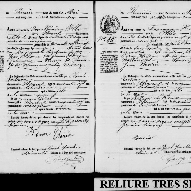 Acte de décès