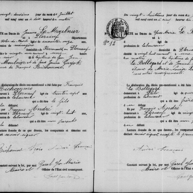 Acte de décès