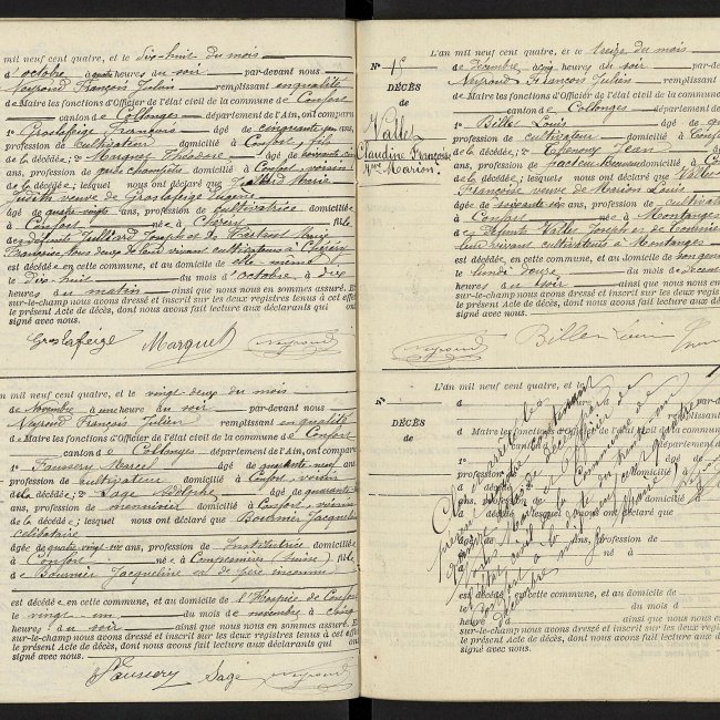Acte de décès