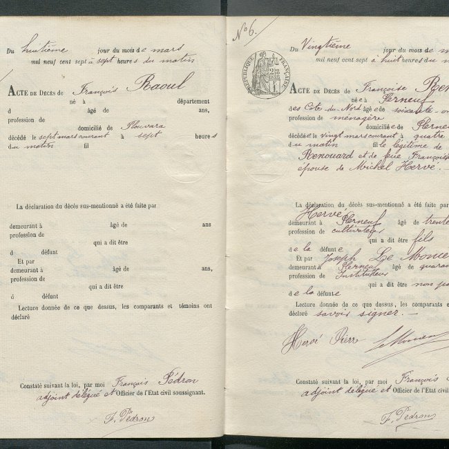 Acte de décès