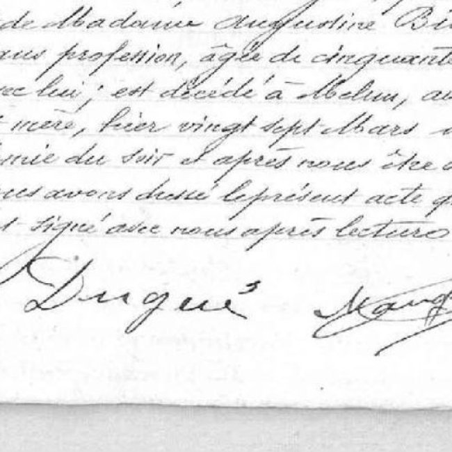 Acte de décès
