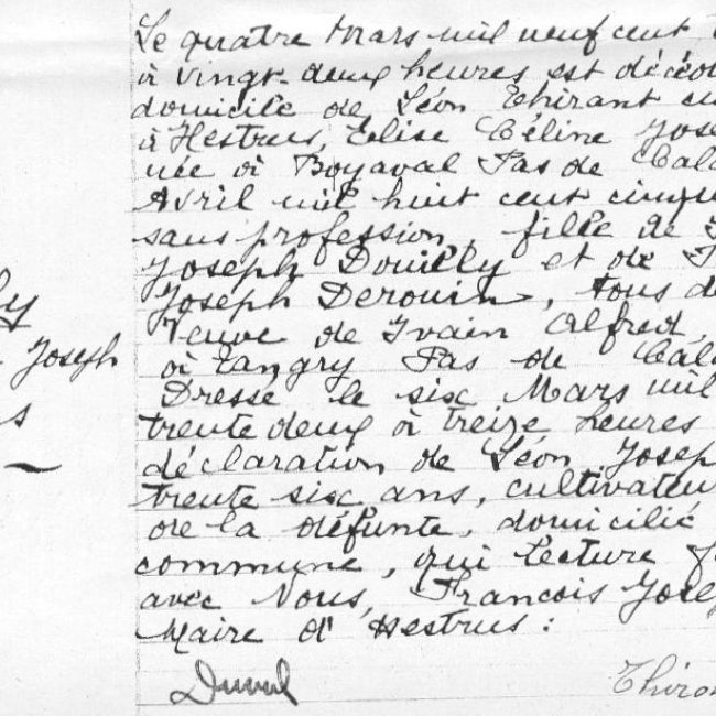 Acte de décès