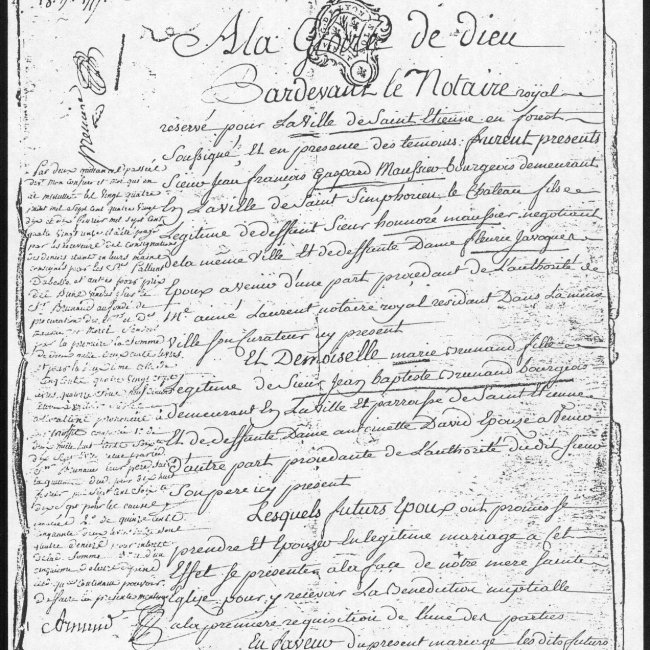 Contrat de mariage