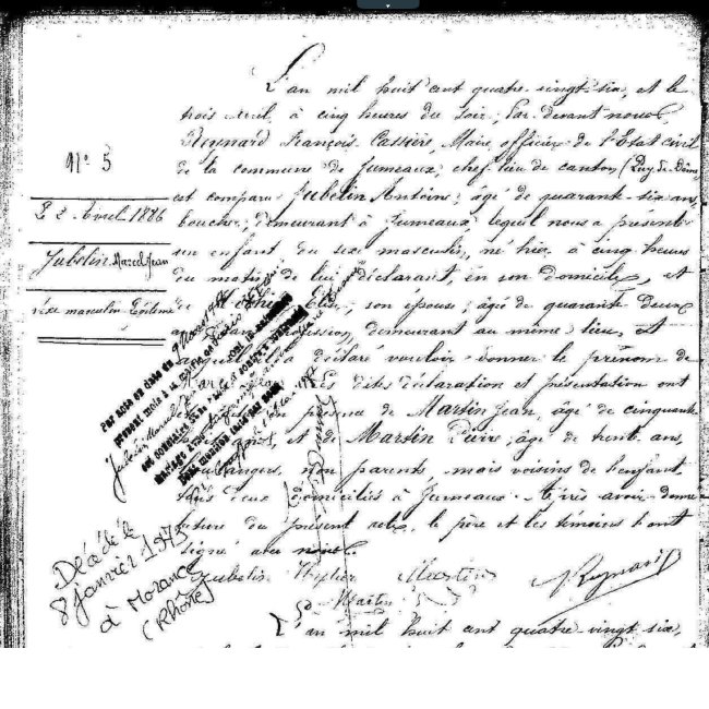 Acte de naissance