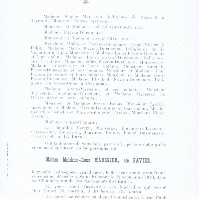 Faire Part de décès