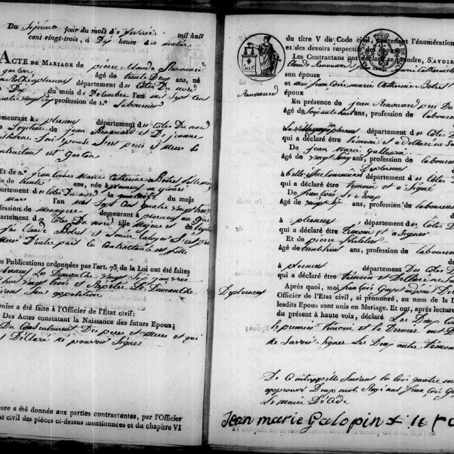 Acte de mariage