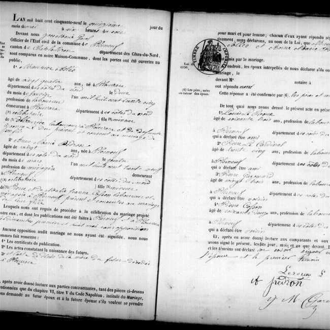 Acte de mariage
