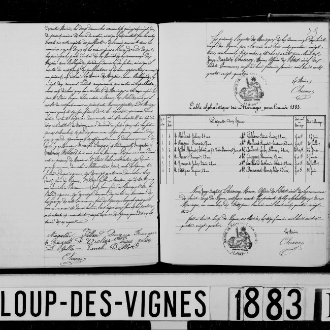 Acte de mariage